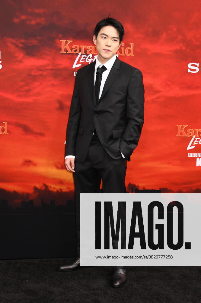 NEW YORK, NY- MAY 27: Oscar Ge at The NY World Premiere of Karate Kid: Legends on May 27, 2025 in New York City.
