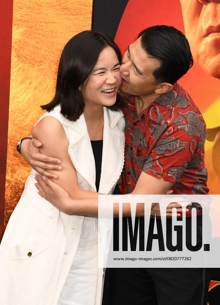NEW YORK, NY- MAY 27: Hannas Pham and Ronny Chieng at The NY World Premiere of Karate Kid: Legends on May 27, 2025 in New York City.