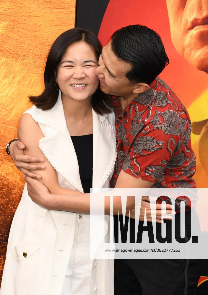 NEW YORK, NY- MAY 27: Hannas Pham and Ronny Chieng at The NY World Premiere of Karate Kid: Legends on May 27, 2025 in New York City.