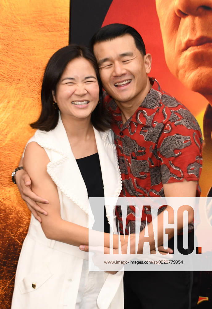 NEW YORK, NY- MAY 27: Hannas Pham and Ronny Chieng at The NY World Premiere of Karate Kid: Legends on May 27, 2025 in New York City.