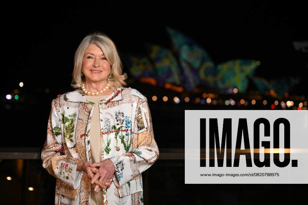 MARTHA STEWART PORTRAIT, American lifestyle icon Martha Stewart poses for photographs in front of the Sydney Opera House at the Park Hyatt in Sydney, Wednesday, May 28, 2025. Martha Stewart is speaking tonight, In Conversation with Martha Stewart, as part of the VIVID Festival. ( NO ARCHIVING Sydney New South Wales Australia