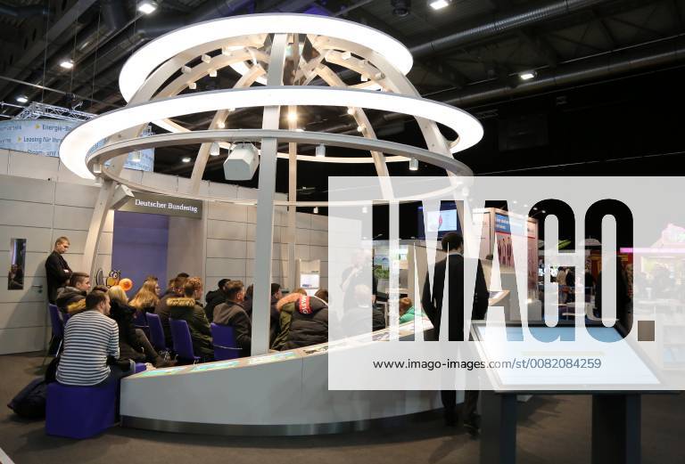 Erfurt Thüringenausstellung 27 02 18 Erfurt Messehalle Thüringen Exhibition im Bild Stand Deutscher Bundestag