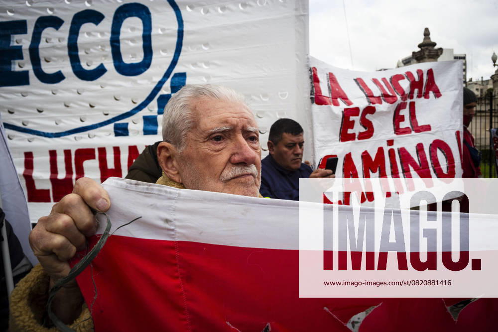 Retirees Demonstration In Buenos Aires, Argentina Retirees demonstrate outside the Argentine National Congress every Wednesday to demand medicines and improved retirement benefits. The police repress them again in Buenos Aires, Argentina, on May 28, 2025. Ciudad Autonoma de Buenos Aires Argentina