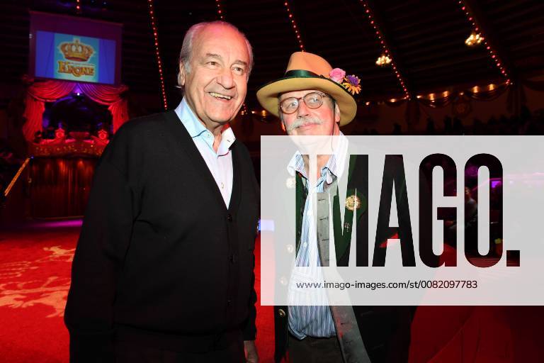 Manfred Schnelldorfer with Wolfgang M Prince Premiere Circus Krone 3 Winter Program Manege Circus Kronebau Munich 01 03 2018