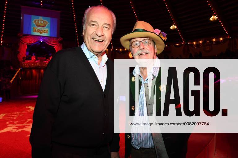 Manfred Schnelldorfer with Wolfgang M Prince Premiere Circus Krone 3 Winter Program Manege Circus Kronebau Munich 01 03 2018