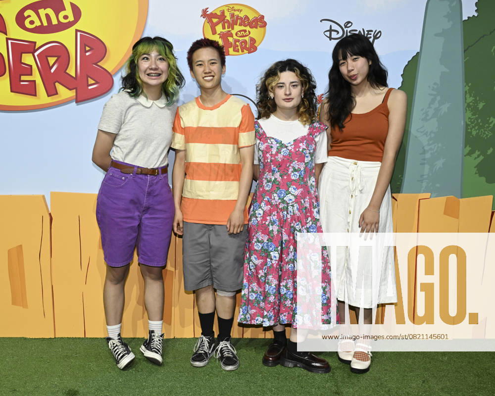 Music group The Linda Lindas attends Phineas and Ferb World Premiere Event. Hollywood USA - ZUMAb173 20250531_aap_b173_043