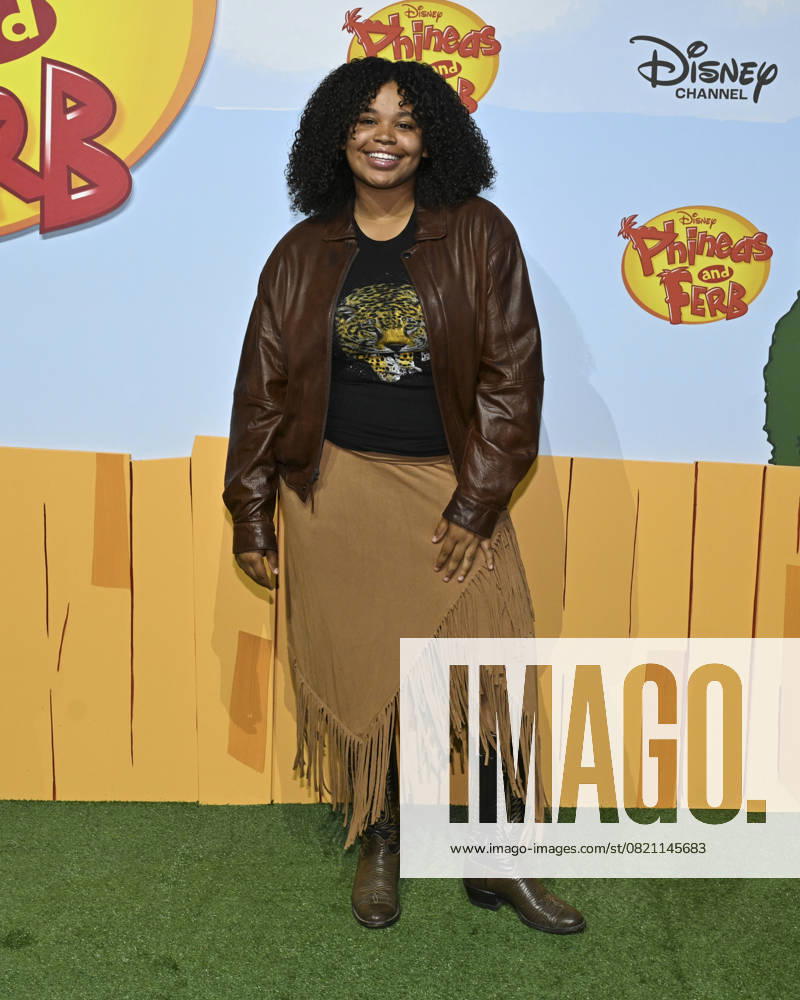 Mya Angelise attends Phineas and Ferb World Premiere Event. Hollywood USA - ZUMAb173 20250531_aap_b173_052