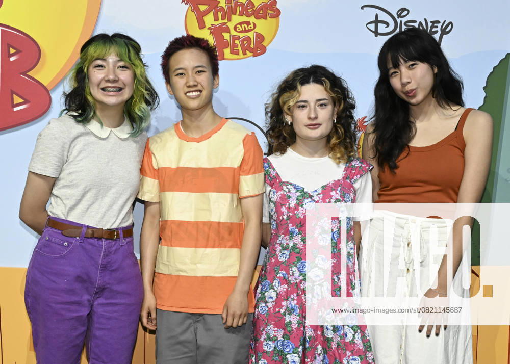Music group The Linda Lindas attends Phineas and Ferb World Premiere Event. Hollywood USA - ZUMAb173 20250531_aap_b173_054
