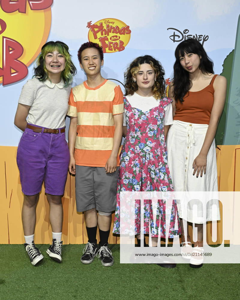 Music group The Linda Lindas attends Phineas and Ferb World Premiere Event. Hollywood USA - ZUMAb173 20250531_aap_b173_056