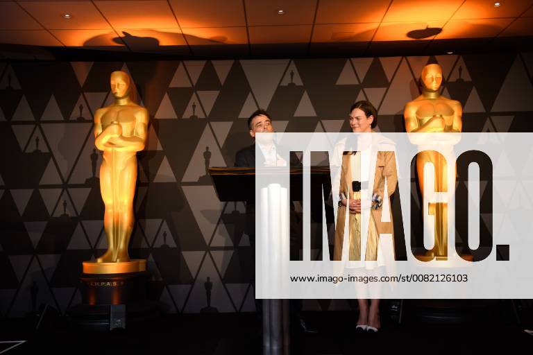 Beverly Hills, California, U.S. - Sebastian Lelio, director of the Oscar nominated foreign film A Fantastic Woman (Chile), and Daniela Vega at the reception for the Foreign Language Film Award category for the 90th Oscars on Friday. Beverly Hills U.S. - ZUMAz03_ 20180302_shf_z03_221