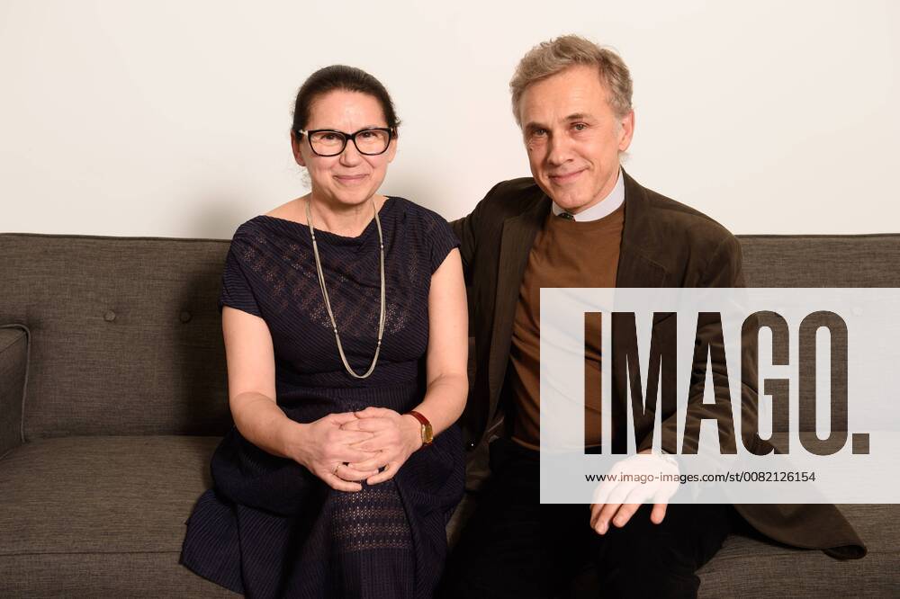 Beverly Hills, California, U.S. - ILDIKO ENYEDI director of the Oscar nominated foreign film On Body and Soul (Hungary), with presenter CHRISTOPH WALTZ at the reception for the Foreign Language Film Award category for the 90th Oscars on Friday. Beverly Hills U.S. - ZUMAz03_ 20180302_shf_z03_198