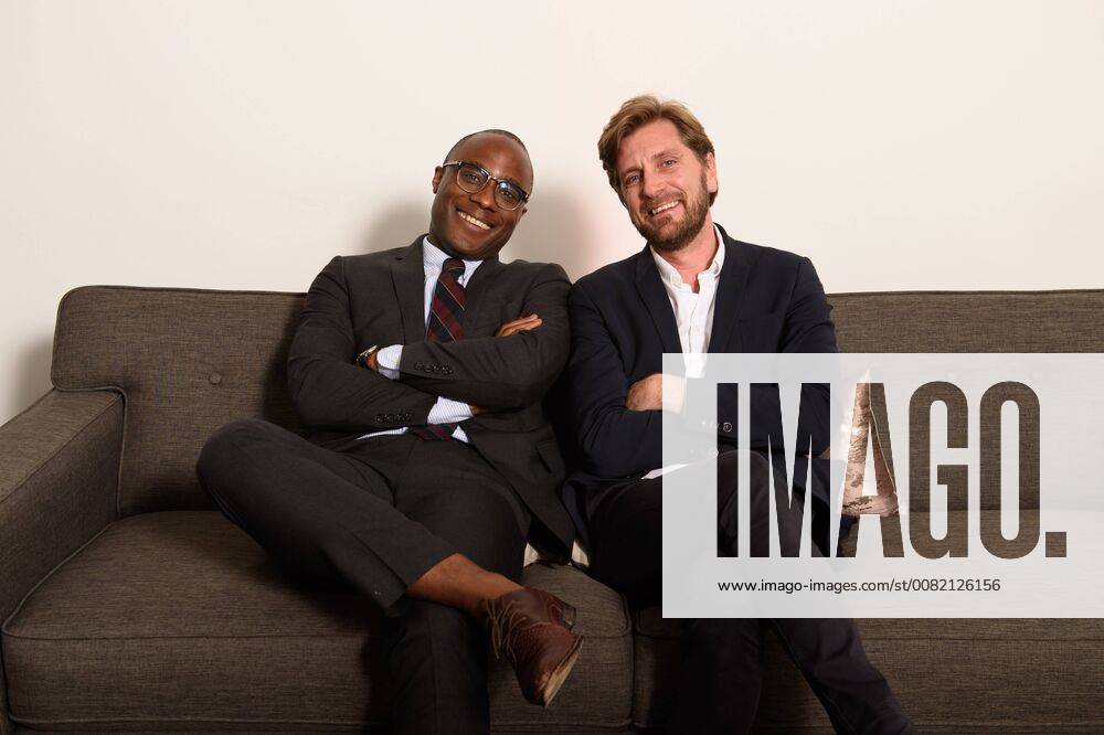 Beverly Hills, California, U.S. - Presenter BARRY JENKINS with RUBEN OSTLUND, director of the Oscar nominated foreign film The Square (Sweden), at the reception for the Foreign Language Film Award category for the 90th Oscars on Friday. Beverly Hills U.S. - ZUMAz03_ 20180302_shf_z03_203