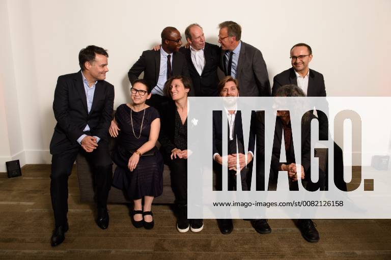 Beverly Hills, California, U.S. - Front row: Sebastian Lelio, director of the Oscar nominated foreign film A Fantastic Woman; Ildiko Enyedi director of the Oscar nominated foreign film On Body and Soul (Hungary); presenter Rachel Morrison; Ruben Ostlund, director of the Oscar nominated foreign film The Square (Sweden); Ziad Doueiri, director of the Oscar nominated foreign film The Insult (Lebanon); Back row: Presenter Barry Jenkins, presenter Hans Zimmer, Academy governor Marchk Johnson and Andrey Zvyagintsev, director of the Oscar nominated foreign film Loveless (Russia) at the reception for the Foreign Language Film Award category for the 90th Oscars on Friday. Beverly Hills U.S. - ZUMAz03_ 20180302_shf_z03_206