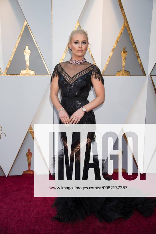 Lindsey Vonn arrives on the red carpet of The 90th OscarsÂ® at the DolbyÂ® Theatre in Hollywood, CA on Sunday