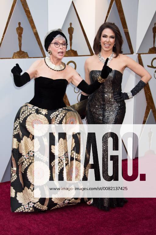 Rita Moreno and daughter Fernanda Luisa Gordon arrives on the red carpet of The 90th Oscars® at the Dolby® Theatre in Hollywood, CA on Sunday