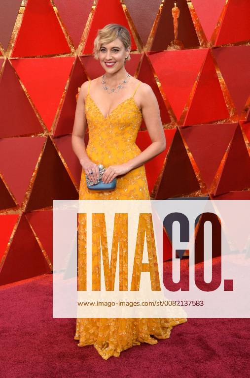 Actor Greta Gerwig arrives on the red carpet for the 90th annual Academy Awards at the Dolby Theatre in the Hollywood section of Los Angeles on March 4, 2018. LAP20180304375 JIMxRUYMEN