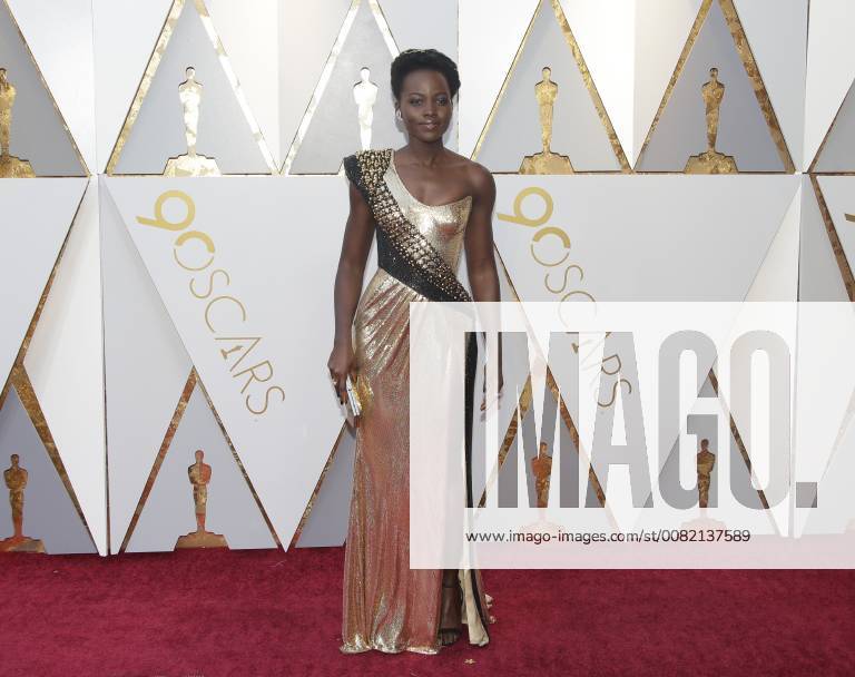 Lupita Nyong o arrives on the red carpet for the 90th annual Academy Awards at the Dolby Theatre in the Hollywood section of Los Angeles on March 4, 2018. LAP20180304083 JOHNxANGELILLO
