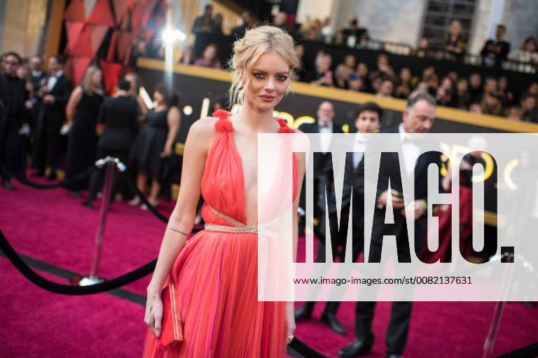 Samara Weaving arrives for the live ABC Telecast of The 90th Oscars® at the Dolby® Theatre in Hollywood, CA on Sunday