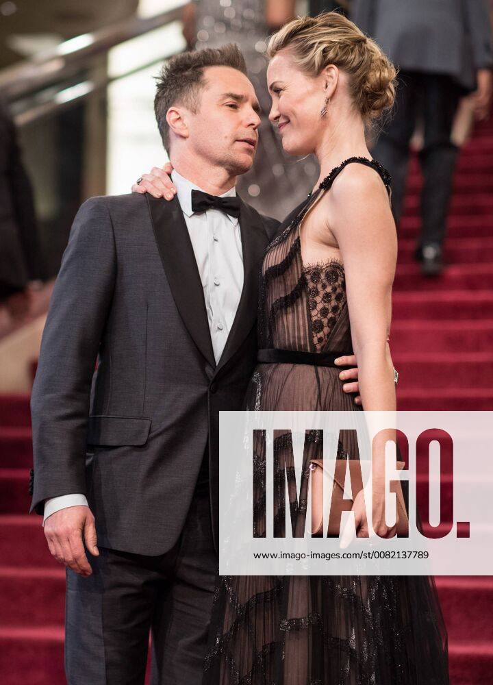 Oscar nominee Sam Rockwell and Leslie Bibb arrive on the red carpet of The 90th Oscars® at the Dolby® Theatre in Hollywood, CA on Sunday
