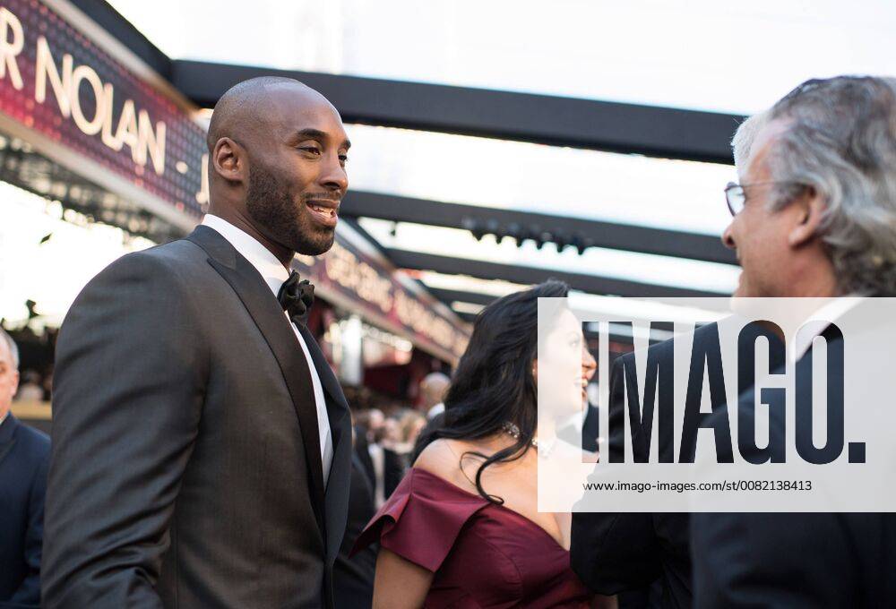 Oscar nominee Kobe Bryant arrives on the red carpet of The 90th Oscars® at the Dolby® Theatre in Hollywood, CA on Sunday