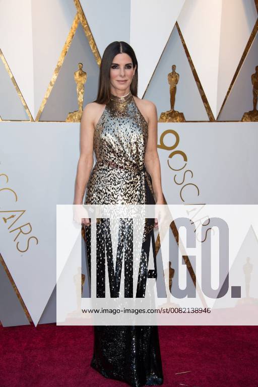 Sandra Bullock arrives on the red carpet of The 90th OscarsÂ® at the DolbyÂ® Theatre in Hollywood, CA on Sunday