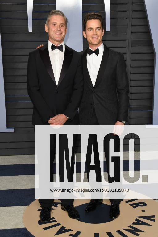 Los Angeles, CA, U.S. - 04 March 2018 - Los Angeles, California - Simon Halls, Matt Bomer. 2018 Vanity Fair Oscar Party following the 90th Academy Awards held at the Wallis Annenberg Center for the Performing Arts. Photo Credit: AdMedia Los Angeles U.S. - ZUMAa123 20180304_zaa_a123_243