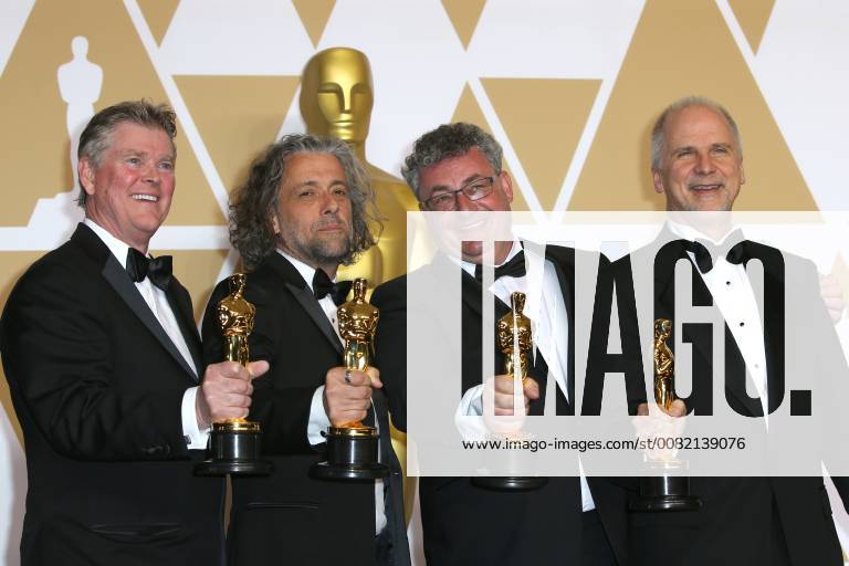 Richard R. Hoover, Paul Lambert, Gerd Nefzer and John Nelson win the Oscar in Visual Effects for Blade Runner 2049 during the 90th Annual Academy Awards (Oscars) at Hollywood & Highland Centre in California. MARCH 4th 2018 MTXx18423