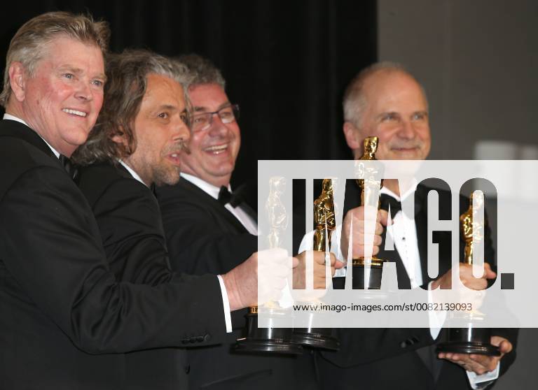 Richard R. Hoover, Paul Lambert, Gerd Nefzer and John Nelson win the Oscar in Visual Effects for Blade Runner 2049 during the 90th Annual Academy Awards (Oscars) at Hollywood & Highland Centre in California. MARCH 4th 2018 MTXx18423