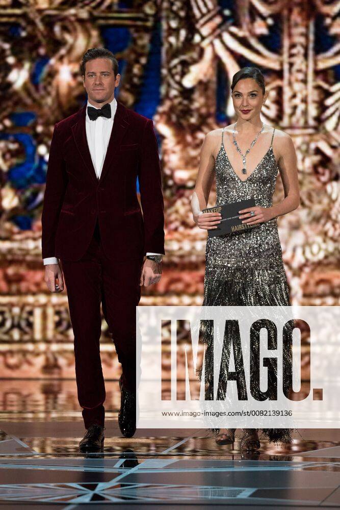 Armie Hammer and Gal Gadot present the Oscar for achievement in makeup during the live ABC Telecast of The 90th Oscars® at the Dolby® Theatre in Hollywood, CA on Sunday