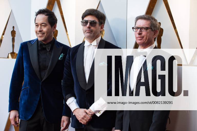 Hollywood, California, U.S. - Oscar nominee for Best Production Design, Paul Denham Austerberry, Shane Vieau, and Jeff Melvin arrives on the red carpet of The 90th Oscars at the Dolby Theatre in Hollywood. Hollywood U.S. - ZUMAz03_ 20180304_shf_z03_282