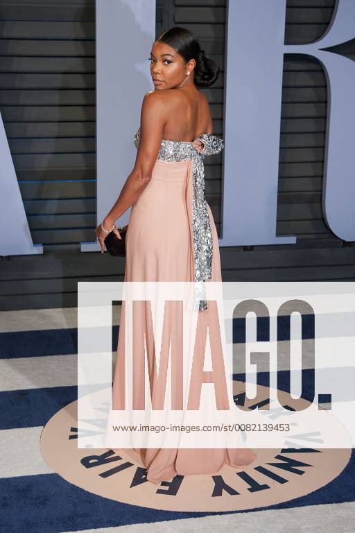 Beverly Hills, California, U.S - Gabrielle Union on the red carpet of the 2018 Vanity Fair Oscar Party held at the Wallis Annenberg Center in Beverly Hills, California on Sunday March 4, 2018. Beverly Hills U.S. - ZUMAp124 20180304_zaa_p124_051