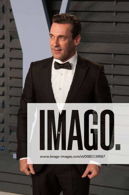 Beverly Hills, California, U.S - Jon Hamm on the red carpet of the 2018 Vanity Fair Oscar Party held at the Wallis Annenberg Center in Beverly Hills, California on Sunday March 4, 2018. Beverly Hills U.S. - ZUMAp124 20180304_zaa_p124_075