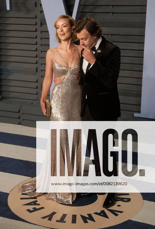 Beverly Hills, California, U.S - Olivia Wilde (L) and actor Jason Sudeikis on the red carpet of the 2018 Vanity Fair Oscar Party held at the Wallis Annenberg Center in Beverly Hills, California on Sunday March 4, 2018. Beverly Hills U.S. - ZUMAp124 20180304_zaa_p124_070