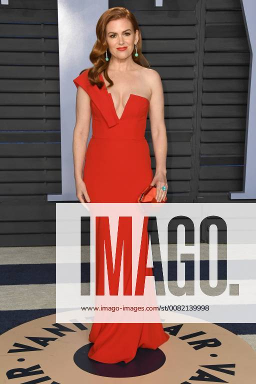 Los Angeles, CA, U.S. - 04 March 2018 - Los Angeles, California - Isla Fisher. 2018 Vanity Fair Oscar Party following the 90th Academy Awards held at the Wallis Annenberg Center for the Performing Arts. Photo Credit: AdMedia Los Angeles U.S. - ZUMAa123 20180304_zaa_a123_566