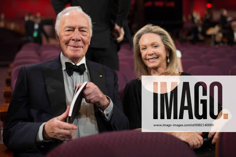 Oscar nominee Christopher Plummer with Elaine Taylor at The 90th Oscars® at the Dolby® Theatre in Hollywood, CA on Sunday