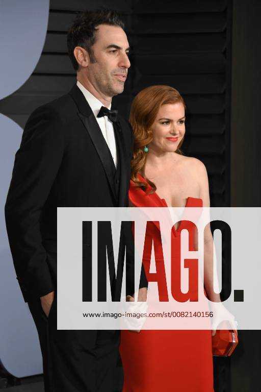Los Angeles, CA, U.S. - 04 March 2018 - Los Angeles, California - Sacha Baron Cohen, Isla Fisher. 2018 Vanity Fair Oscar Party following the 90th Academy Awards held at the Wallis Annenberg Center for the Performing Arts. Photo Credit: AdMedia Los Angeles U.S. - ZUMAa123 20180304_zaa_a123_575