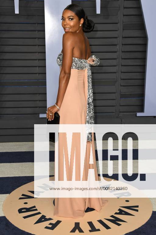 Los Angeles, CA, U.S. - 04 March 2018 - Los Angeles, California - Gabrielle Union. 2018 Vanity Fair Oscar Party following the 90th Academy Awards held at the Wallis Annenberg Center for the Performing Arts. Photo Credit: AdMedia Los Angeles U.S. - ZUMAa123 20180304_zaa_a123_531