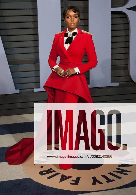 Beverly Hills, California, U.S - Belvedere Ambassador Janelle Monae on the red carpet of the 2018 Vanity Fair Oscar Party held at the Wallis Annenberg Center in Beverly Hills, California on Sunday March 4, 2018. Beverly Hills U.S. - ZUMAp124 20180304_zaa_p124_120