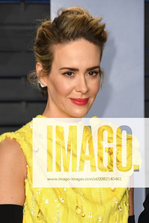 Los Angeles, CA, U.S. - 04 March 2018 - Los Angeles, California - Sarah Paulson. 2018 Vanity Fair Oscar Party following the 90th Academy Awards held at the Wallis Annenberg Center for the Performing Arts. Photo Credit: AdMedia Los Angeles U.S. - ZUMAa123 20180304_zaa_a123_443
