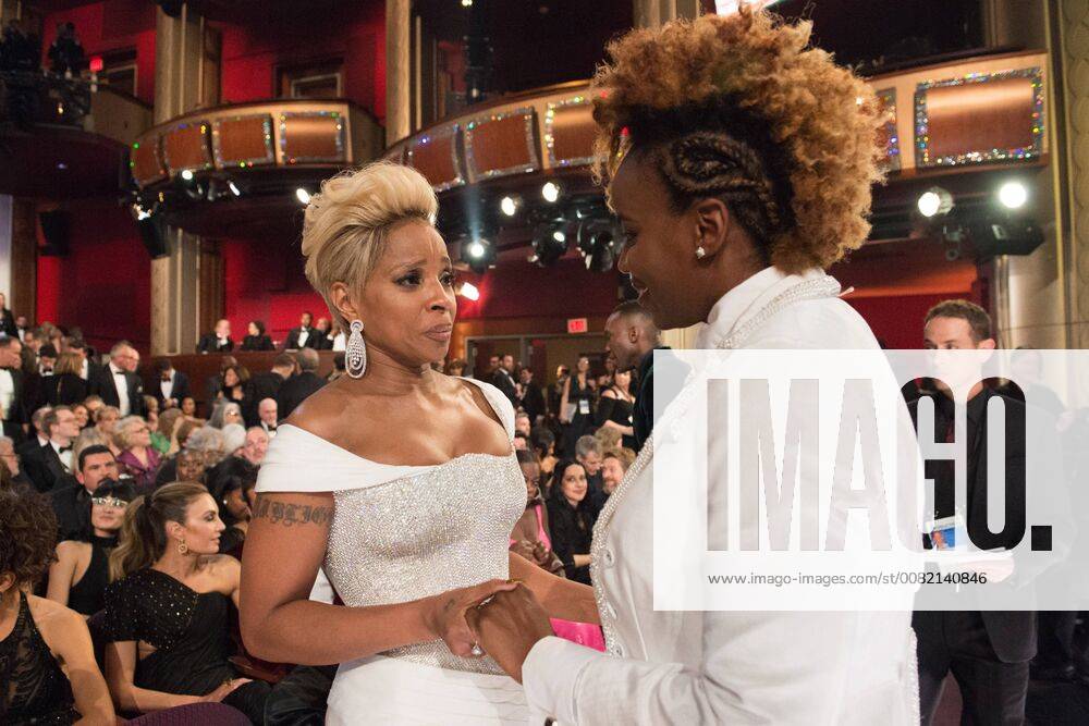 Oscar nominees Mary J. Blige and Dee Rees during The 90th OscarsÂ® at the DolbyÂ® Theatre in Hollywood, CA on Sunday