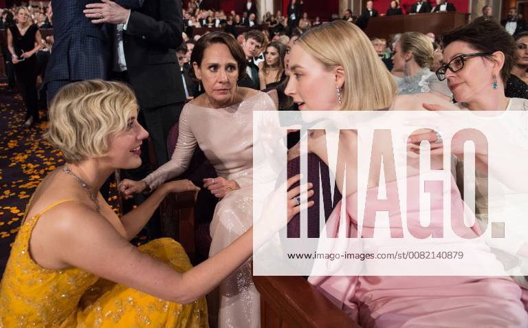 (L to R) Greta Gerwig, Laurie Metcalf, Saoirse Ronan attend the live ABC Telecast of The 90th Oscars® at the Dolby® Theatre in Hollywood, CA on Sunday