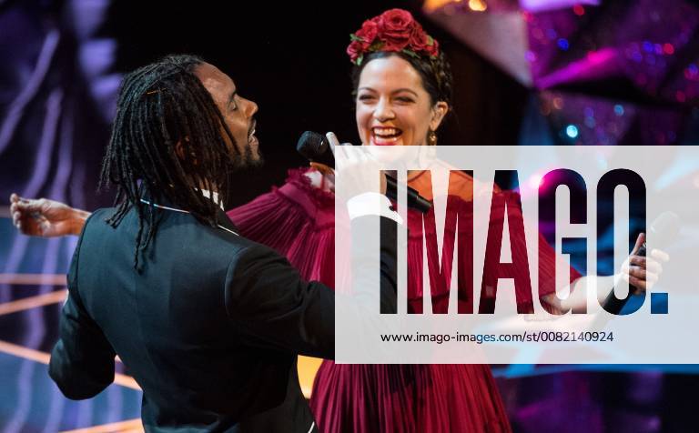 Miguel and Natalia LaFourcade perform during the live ABC Telecast of the 90th OscarsÂ® at the DolbyÂ® Theatre in Hollywood, CA on Sunday