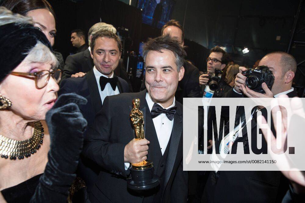Sebastian Lelio poses backstage with the Oscar for best foreign language film for work on A Fantastic Woman from Chile during the live ABC Telecast of The 90th Oscars® at the Dolby® Theatre in Hollywood, CA on Sunday