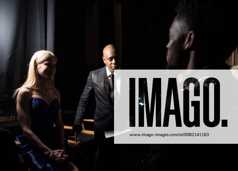 Nicole Kidman and Dave Chappelle backstage during the live ABC Telecast of The 90th Oscars® at the Dolby® Theatre in Hollywood, CA on Sunday