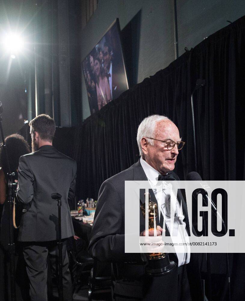 James Ivory poses backstage with the Oscar for adapted screenplay for work on Call Me by Your Name during the live ABC Telecast of The 90th OscarsÂ® at the DolbyÂ® Theatre in Hollywood, CA on Sunday