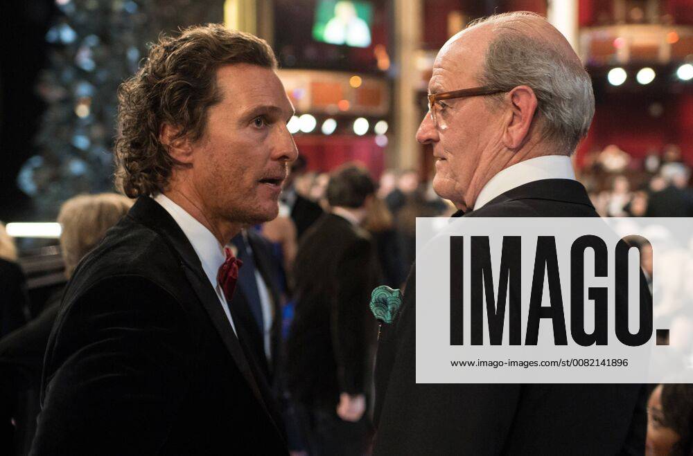 Matthew McConaughey and Oscar nominee for Actor in a Supporting Role, Richard Jenkins, at the 90th OscarsÂ® at the DolbyÂ® Theatre in Hollywood, CA on Sunday