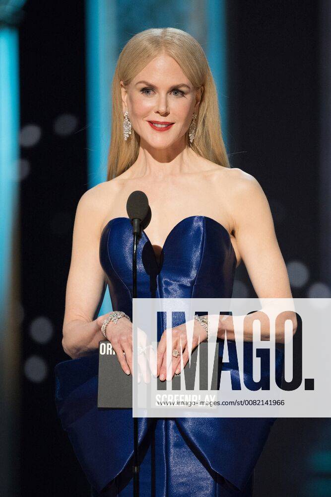 Nicole Kidman presents the Oscar for Best Original Screenplay during the live ABC Telecast of The 90th OscarsÂ® at the DolbyÂ® Theatre in Hollywood, CA on Sunday