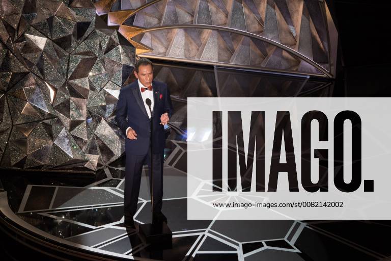 Wes Studi presents a tribute during the live ABC Telecast of The 90th Oscars® at the Dolby® Theatre in Hollywood, CA on Sunday