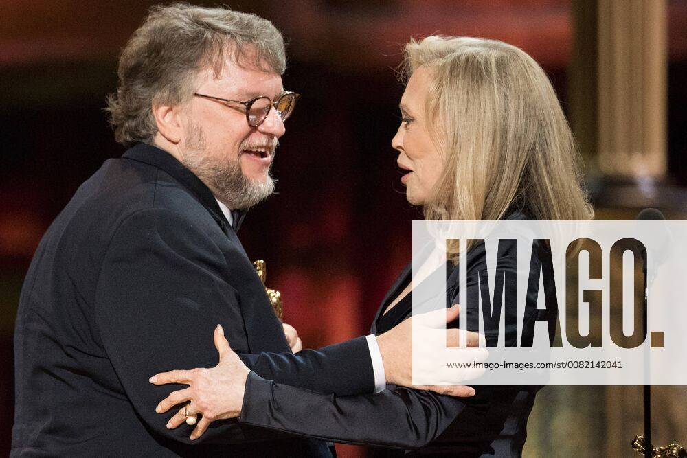 Faye Dunaway presents the Oscar for best motion picture of the year to Guillermo del Toro for work on The Shape Of Water during the live ABC Telecast of The 90th Oscars® at the Dolby® Theatre in Hollywood, CA on Sunday