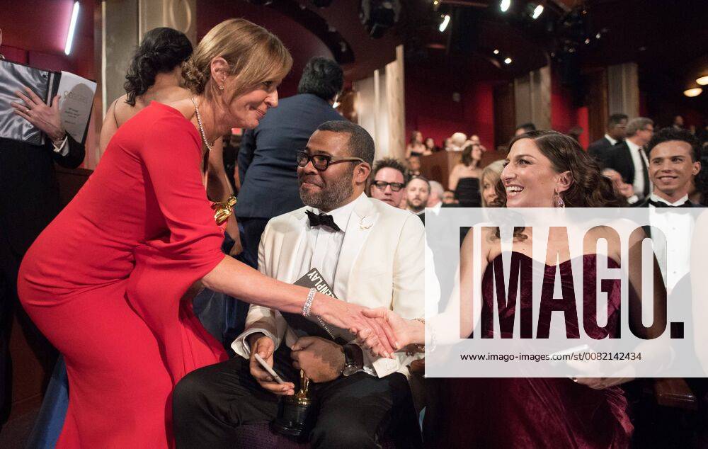 Oscar nominees Allison Janney and Jordan Peele, and Chelsea Peretti during The 90th OscarsÂ® at the DolbyÂ® Theatre in Hollywood, CA on Sunday